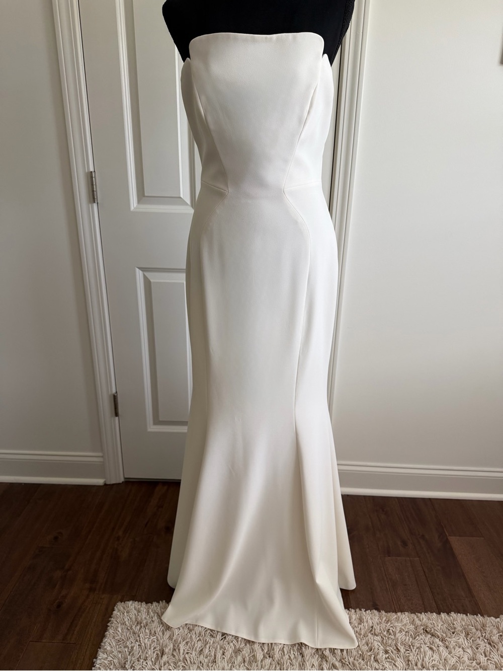 Jill Stewart Strapless White Mermaid Dress